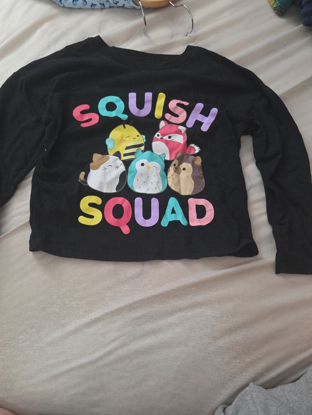 2 for $10 "Squish Squad" Long Sleeve - Black Size S